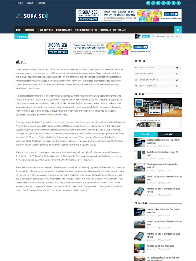 Template Blogspot Sora Seo Template Premium Template Blogspot Sora Seo Template Premium